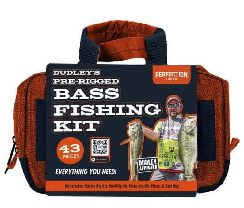 Perfection Lures Dudley's PreRigged Soft Plastics Bass Fishing Kit