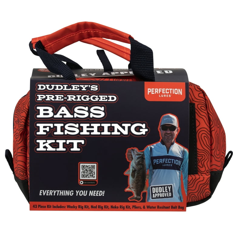 Perfection Lures Dudley's Pre-Rigged Bass Fishing Kit with Soft