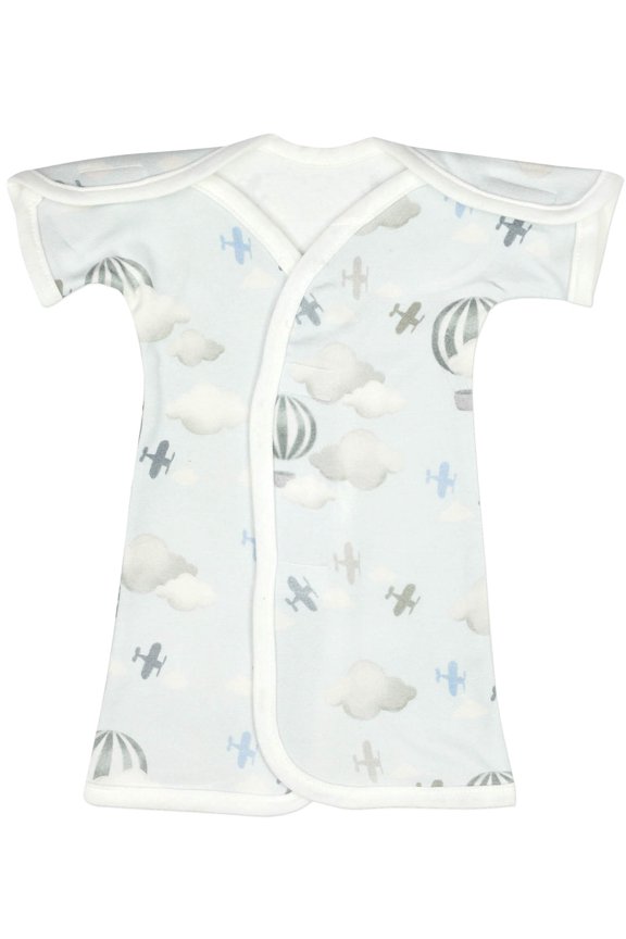 Boy’s & Girl’s Open-Shoulder Bamboo NICU Gown (Preemie-0/3 months)