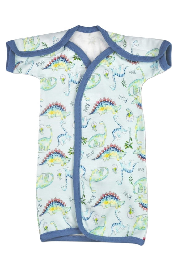 Boy’s & Girl’s Open-Shoulder Bamboo NICU Gown (Preemie-0/3 months)