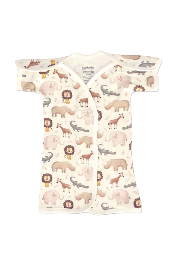 Boy’s & Girl’s Open-Shoulder Bamboo NICU Gown (Preemie-0/3 months)