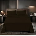 thumbnail image 1 of Perfectly Series Rayon Made from Bamboo Sheet Set - Wrinkle Free -Softer than Cotton- Deep Pockets - 3 Piece - 1 Fitted Sheet, 1 Flat, 1 Pillowcases Twin XL, Dark Br., 1 of 4