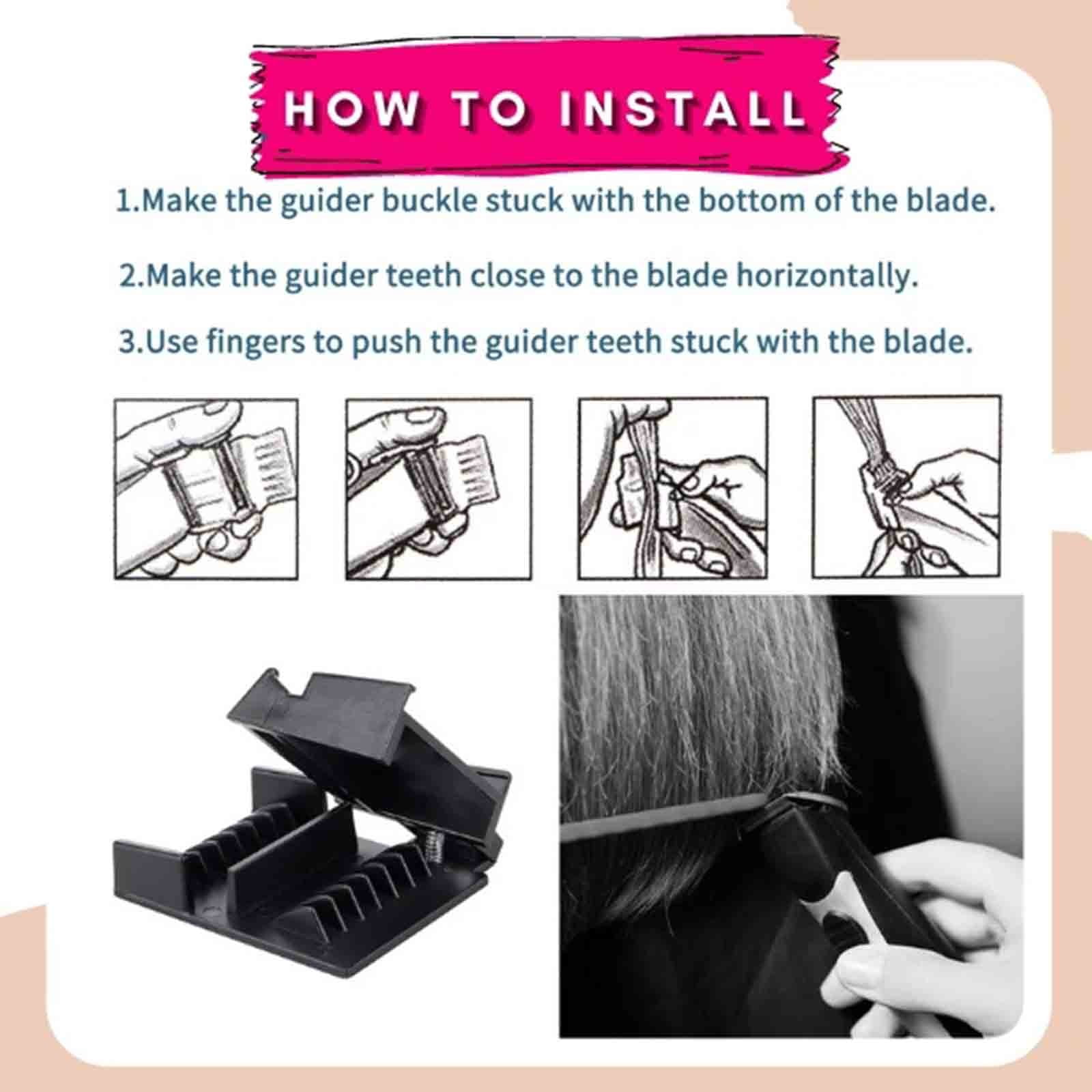 Perfectly Trim Off Hair Split Ends With Positioning Comb 50 Caliber