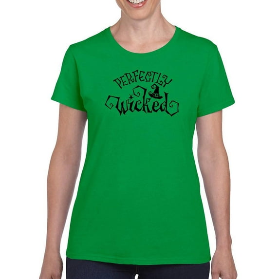 Perfectly Wicked Halloween T-Shirt Women -Image by Shutterstock, Female x-Large