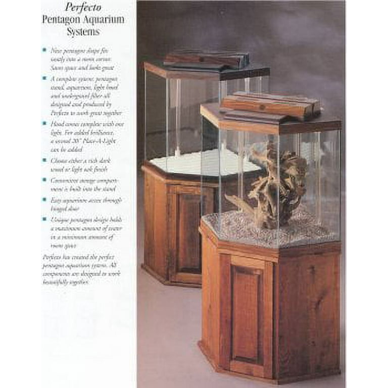 44 gallon pentagon hot sale aquarium hood