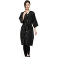 thumbnail image 1 of Perfehair Hair Salon Client Gown Robes Cape for Clients- Kimono Style, 5 Snap Closures, Black, 1 of 7