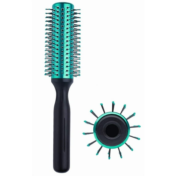 Perfehair Round Hair Brush Blow Drying Curling Hairbrush with Nylon Bristles, 1.9 inch