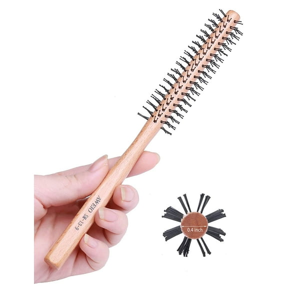 Perfehair Small Round Brush for Styling Short ,Thin Hair, Bangs, Beard-1 Inch
