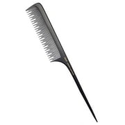 Perfehair Teasing Comb for Fine Hair, Anti Static Bakelite Rat Tail Comb Tool for Back Combing, Root Teasing, Adding Volume