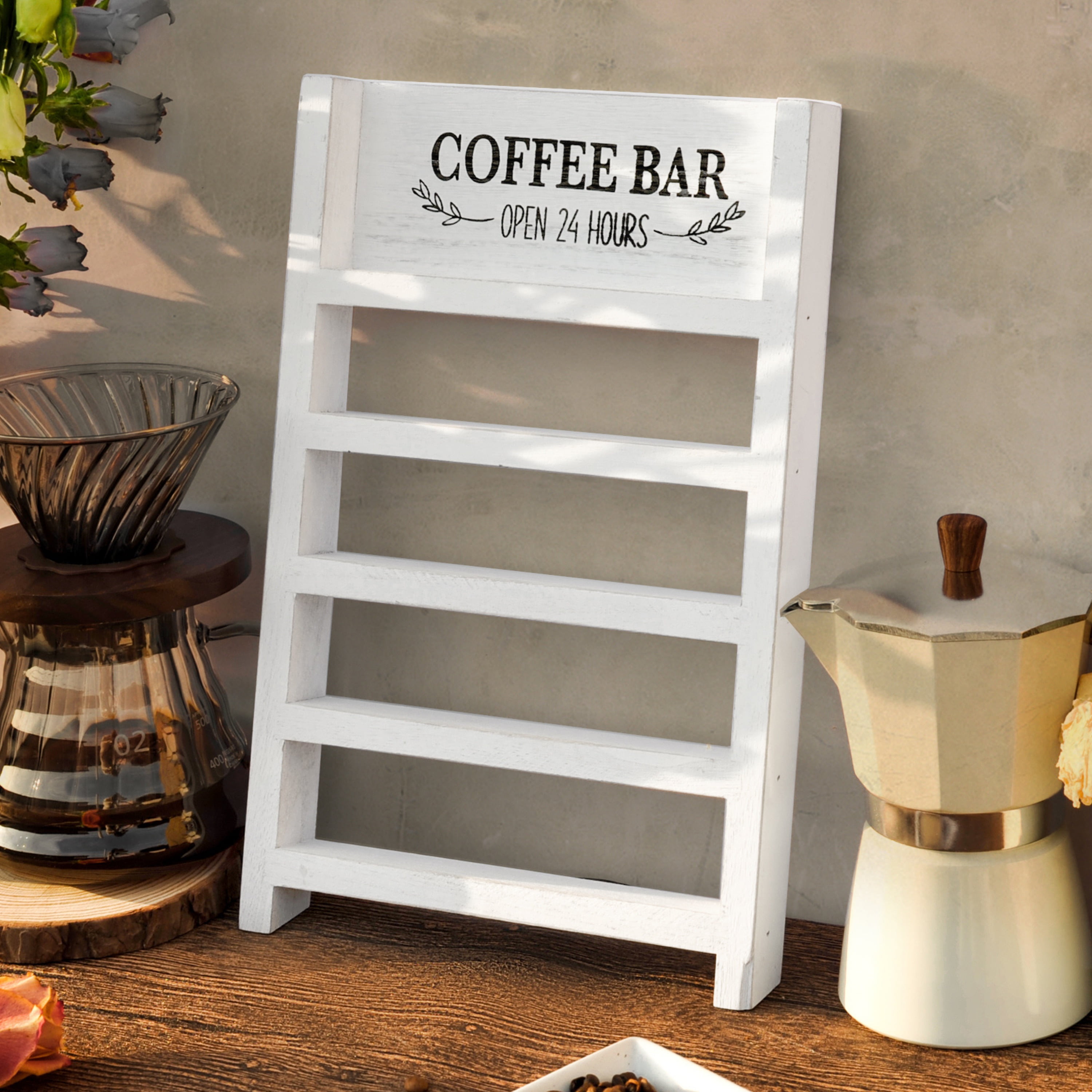 https://i5.walmartimages.com/seo/Perfnique-K-Cup-Holder-Farmhouse-Coffee-Pod-Wooden-Ladder-Counter-Rustic-Kcup-Storage-Organizer-Home-Kitchen-Bar-Table-Decor-White-Leafy-Bar_8d778c0c-889f-4214-96c0-272243b40d12.94e1ab85ec5bad16d162185566114c62.jpeg