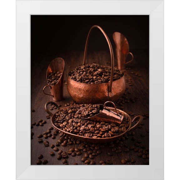 Perfoncio, Margareth 12x14 White Modern Wood Framed Museum Art Print Titled - Roasted coffee