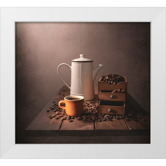 Perfoncio, Margareth 16x15 White Modern Wood Framed Museum Art Print Titled - Aroma