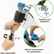 PerforMAX Fill Valve & Flapper Kit - Single Pack   Residential Use, Standard Application