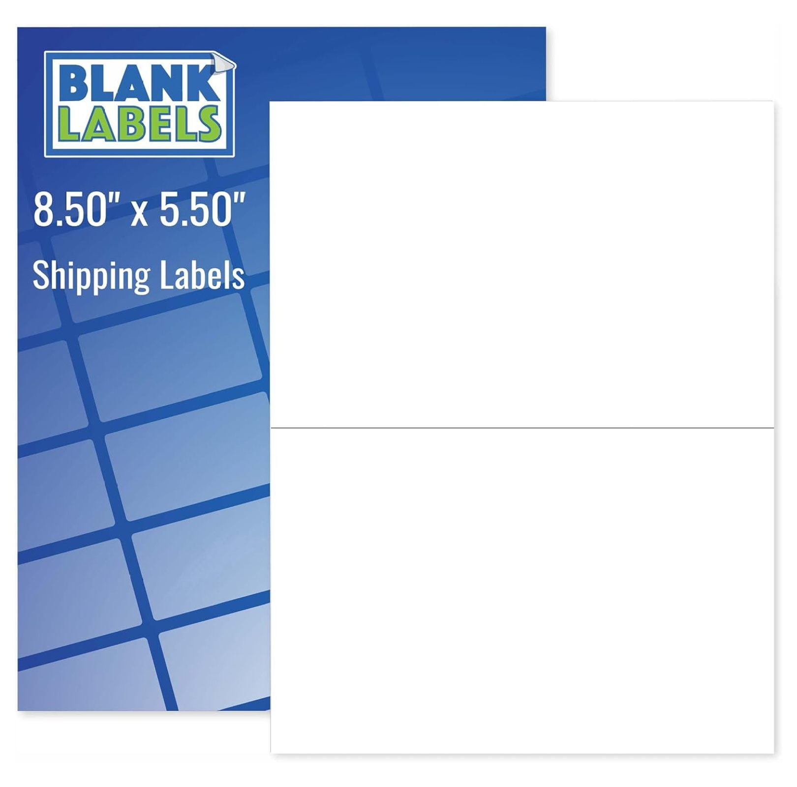 Perforated 200 Shipping Labels Round Corner 2 Labels Per Sheet Laser