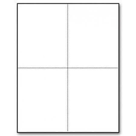 Perforated 24lb Paper Blank W2 Form Size 8.5 X 11, Sheets Contain One Horizontal and One Vertical Perforation. 100 Per Pack
