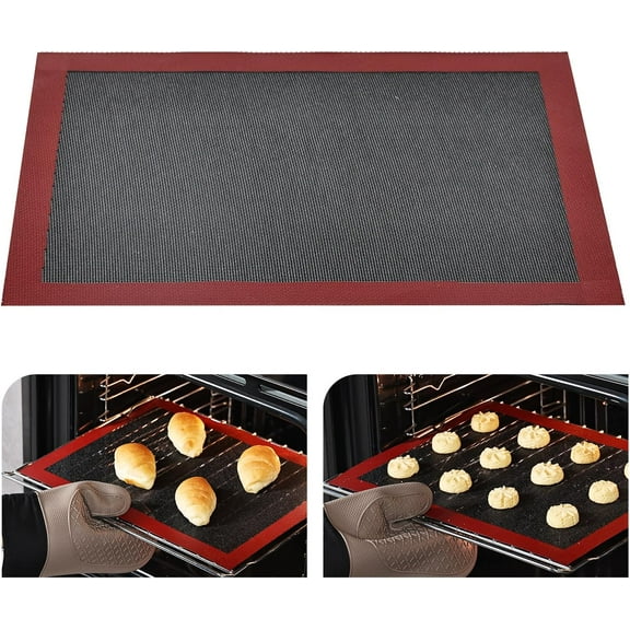 Perforated Baking Mat, 15.7"x11.8" Baking Sheets for Oven, Nonstick Bread Mat for Cookies, Macarons, Bread and Pastry