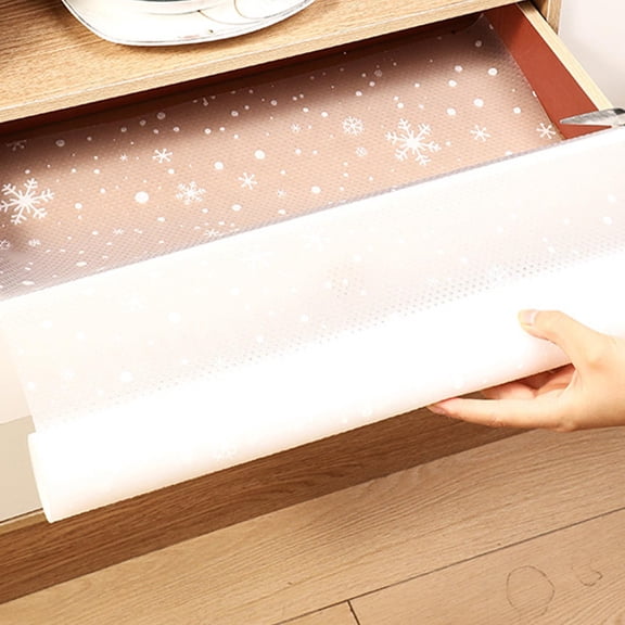 Perforated Drawer Liner Kitchen, Non-Slip Tearable Shelf Liner Perforated, Non-Adhesive Thick Strong Grip Waterproof Fabric Shower Curtain Liner Mats for Refrigerator/Shelves