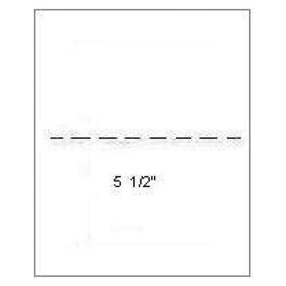 Perforated Laser Paper, 8.5 x 11 Inches, 20 lb, White, 500 Sheets