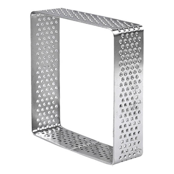 Perforated Mousse Ring Stainless Steel Cake Mould Square Baking Tools Decorating Mold Kitchen Accessories 4 Sizes Choose