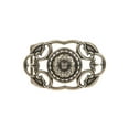 thumbnail image 1 of Perforated Oval Rhinestone Flower Belt Buckle, 1 of 2
