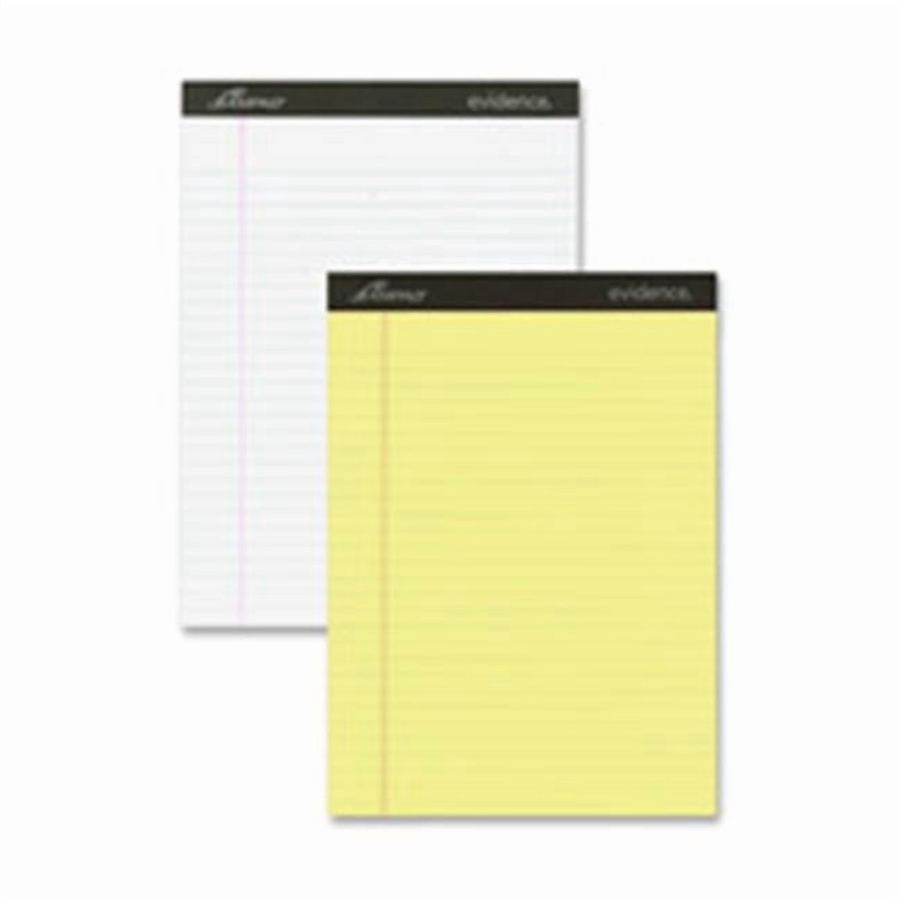 Perforated Pad- Legal-2HP- 50 Sheets-Pad- 8.5 in. x 11.75 in.- CY