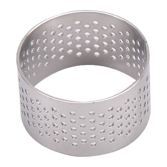 Perforated Stainless Steel Tart Ring for Baking Cakes and Desserts Non Stick and Heat Resistant for Even Baking White1