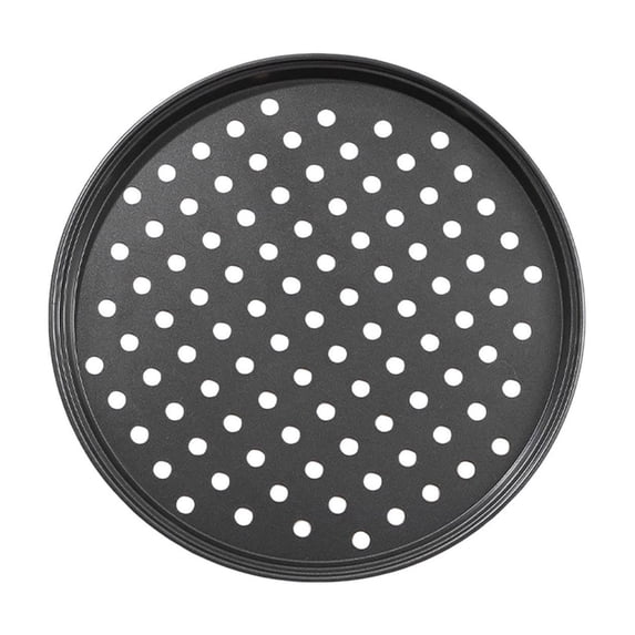 Perforated Steel Pizza Pan Bakeware For Italian Style Cooking And Even Crust