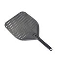thumbnail image 1 of Perforated Turning Peel 12 Inch Rectangular Pizza Shovel Aluminum Hard Coating Pizza Peel Paddle Short Pizza Tool, 1 of 8
