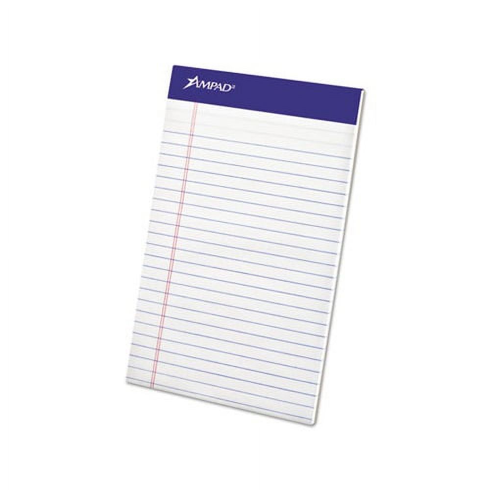 Perforated Writing Pads Narrow Rule, 5 x 8, White, 50 Sheets, Dozen