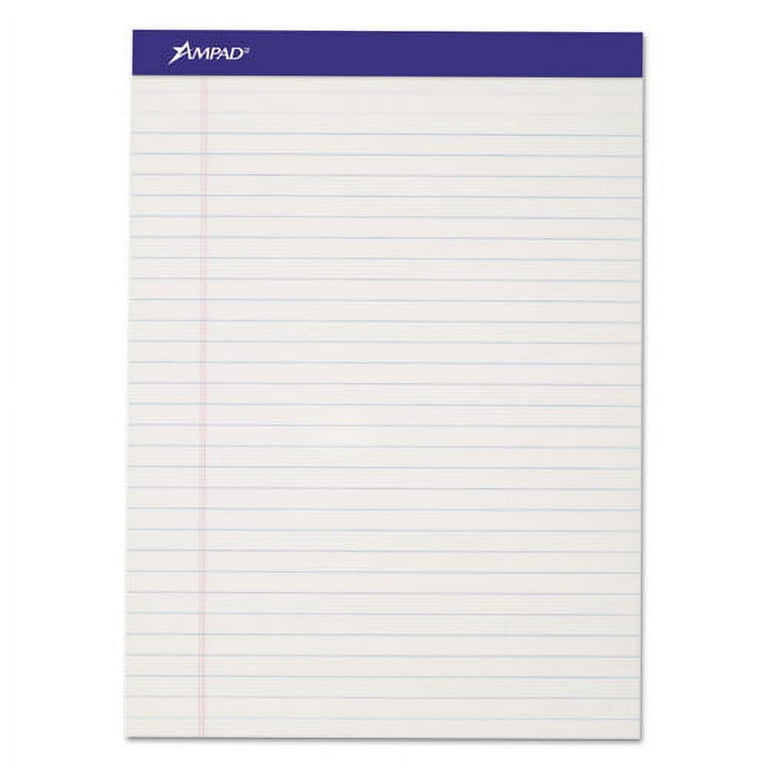 Gold Fibre Quality Writing Pads, Wide/Legal Rule, 50 White 8.5 x 11.75 Sheets, Dozen Gold Fibre Quality Writing Pads, Wide/Legal Rule, 50 White 8.5 x 11.75 Sheets, Dozen