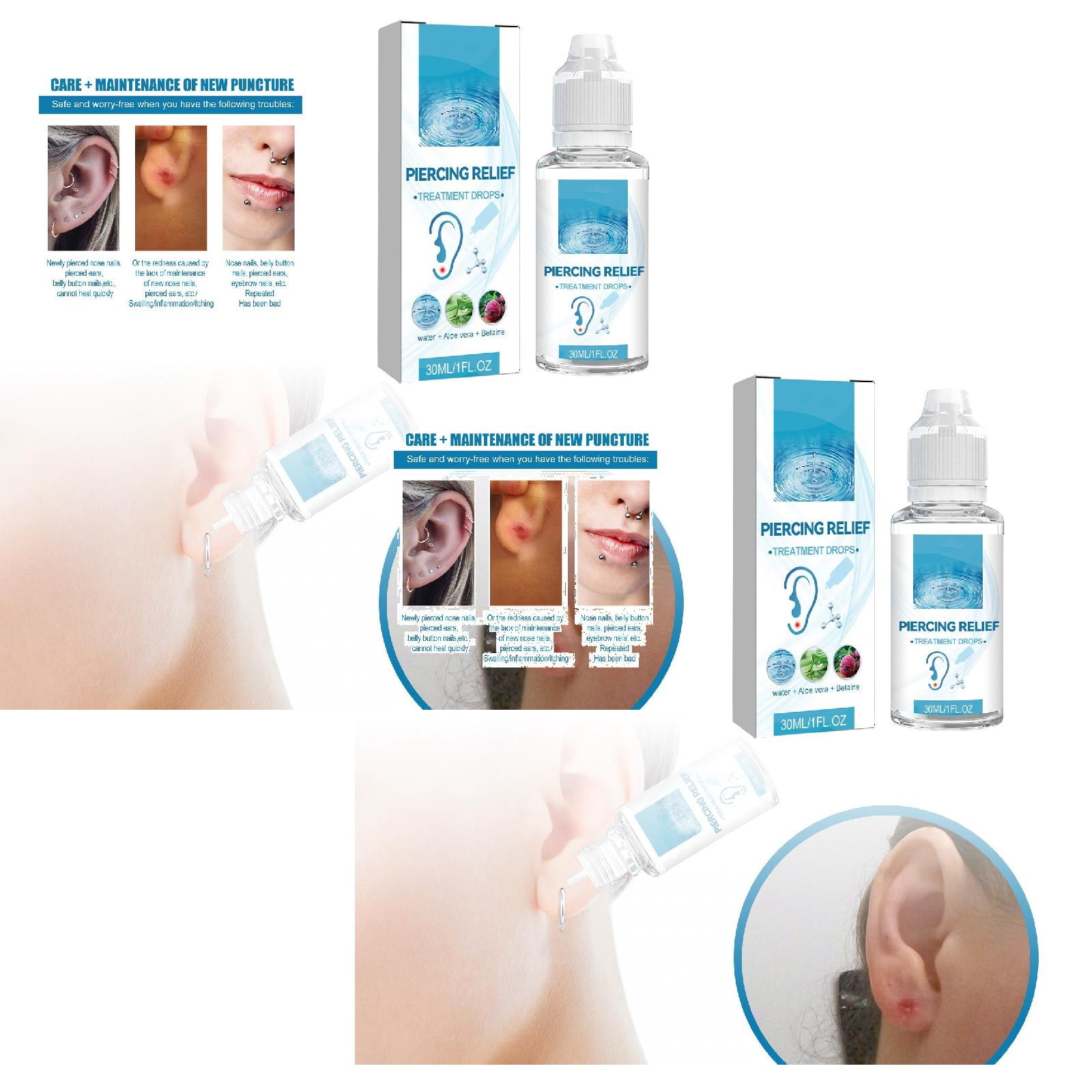 Perforation Drops Ear Hole Care Gently Perforation Hard Lumps And