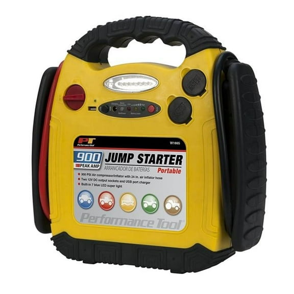 Perform Tool W1665 Portable Jump Starter, Inflator