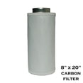 thumbnail image 1 of Performance 8" x 20" Activated Carbon Scrubber Odor Control Filter W/ Prefilter, 1 of 2