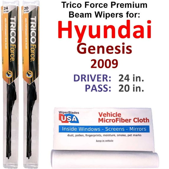 2009 Hyundai Genesis Performance Beam Wipers (Set of 2)