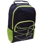 Performance Black 17" Backpack with Lime Bungee Accent School Travel Pack