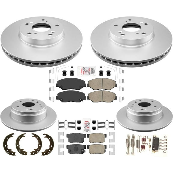Performance Brake Disc Rotors Cer Pads Parking Shoes For Honda Element 2003-11
