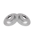 thumbnail image 1 of Performance Brake Rotor Drilled Slotted Rear Coated Pair For S60 S80 V70 XC70, 1 of 9