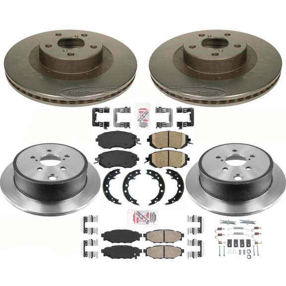 Performance Carbon Brake Rotors Pads For Subaru BRZ 2013-16 w/ Solid Rr Rotors