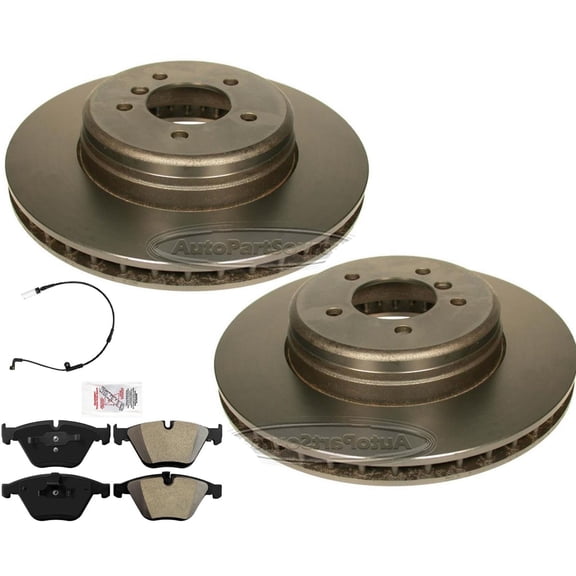 Performance Carbon Front Disc Brake Rotors Pads Sensor For BMW 550i 2006-2010