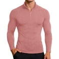 thumbnail image 1 of Performance Compression Long Sleeve Shirt High Elasticity Workout Running Training Athletic Fitness Top Mens Blouse For Outdoor Watermelon Red XXL, 1 of 6