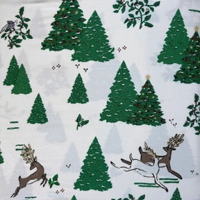 Performance Cotton Christmas Trees Sheet Set Full Bed Sheets with 400 Thread