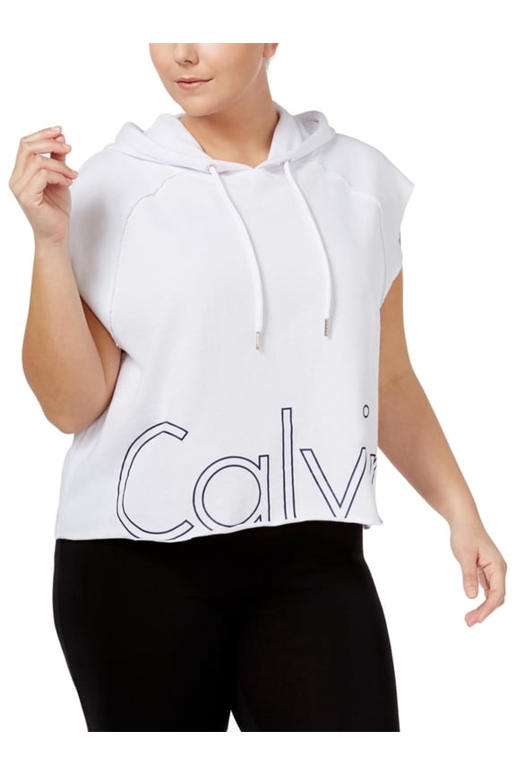 Performance Cotton Cropped Pullover Logo Hoodie