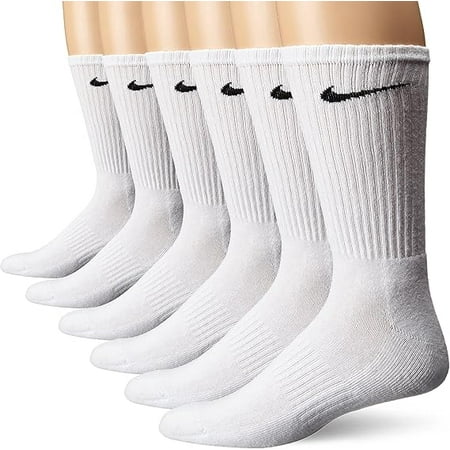 Performance Cushion Crew Socks with Band (6 Pairs) Large
