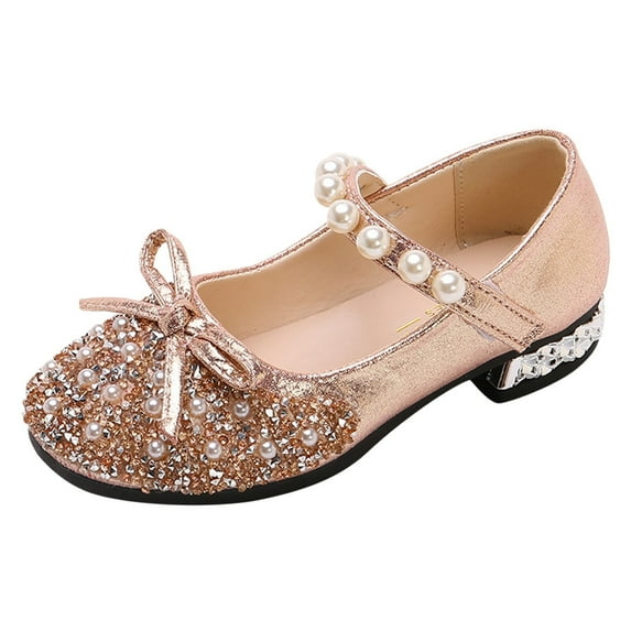 Performance Dance Shoes For Girls Childrens Shoes Pearl Rhinestones Shining Kids Shoes Checke Slides Jelly Sandals for Girls Size 4 Kids on Rubber Shoes Toddler Girl Sandals Size 8 Thong Sandals for