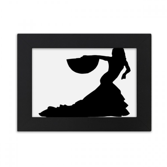 Performance Dancer Fan Dancing Desktop Photo Frame Ornaments Picture Art Painting