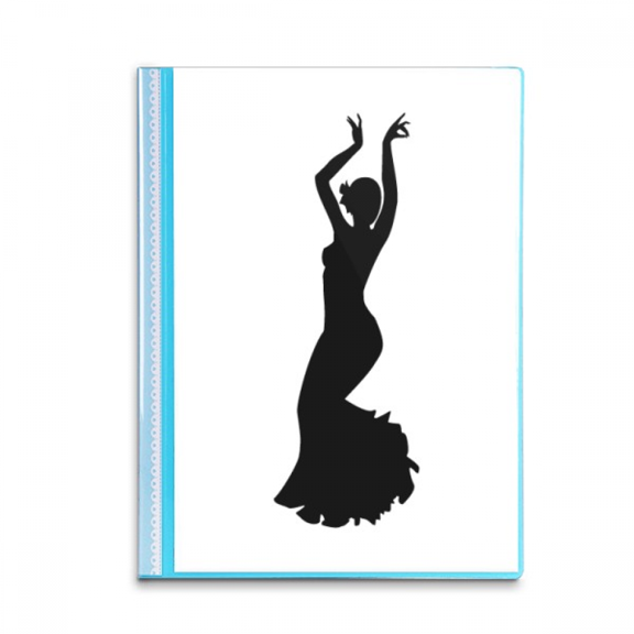 Performance Dancer Folk Dance Art Book Sheet Protectors Portfolio Binder Folder