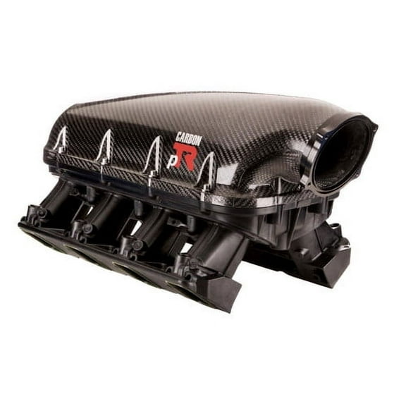 Performance Design Carbon pTR LS1 Intake Manifold for Cathedral Port LS Engines LS2 LS6 LQ4 LQ9 L33 LH6 LC9 - Black Flange