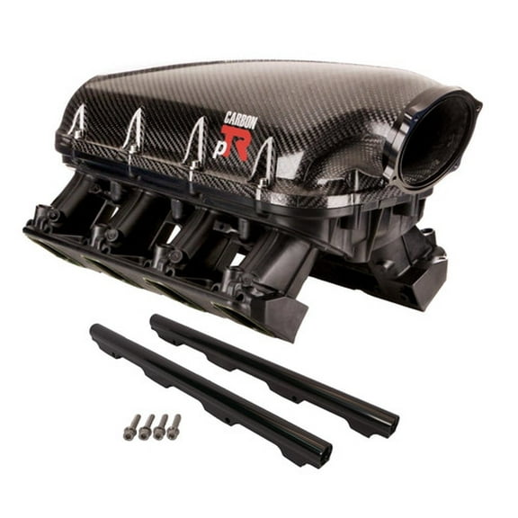 Performance Design Carbon pTR LS3 Intake Manifold for Rectangle Port LS Engines L99 LSA L76 L77 L92 LY6 L96 L94 L9H - Black Flange