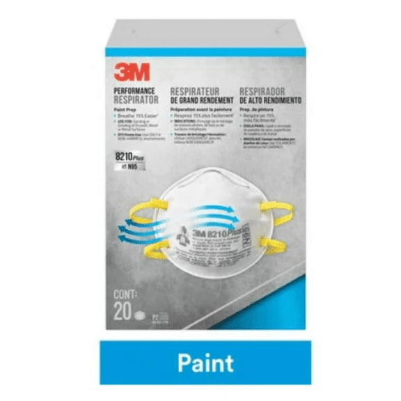 Performance Disposable Paint Prep Face Mask Particulate Respirator N95 2 - Small
