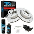 thumbnail image 1 of Performance Drilled Slotted Rotor & Metallic Brake Pad Rear Kit w/Fluids for BMW BKA18776 Fits select: 2001-2005 BMW 325, 2000 BMW 323, 1 of 6